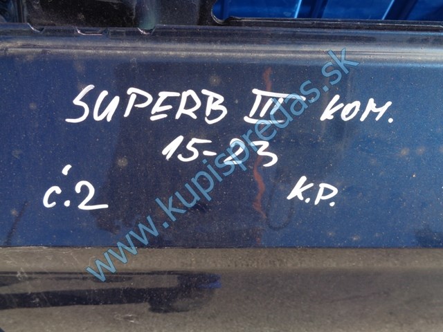 ľavé zadné dvere na škodu suberb III kombi, 